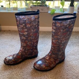 Kamik flower rain boots